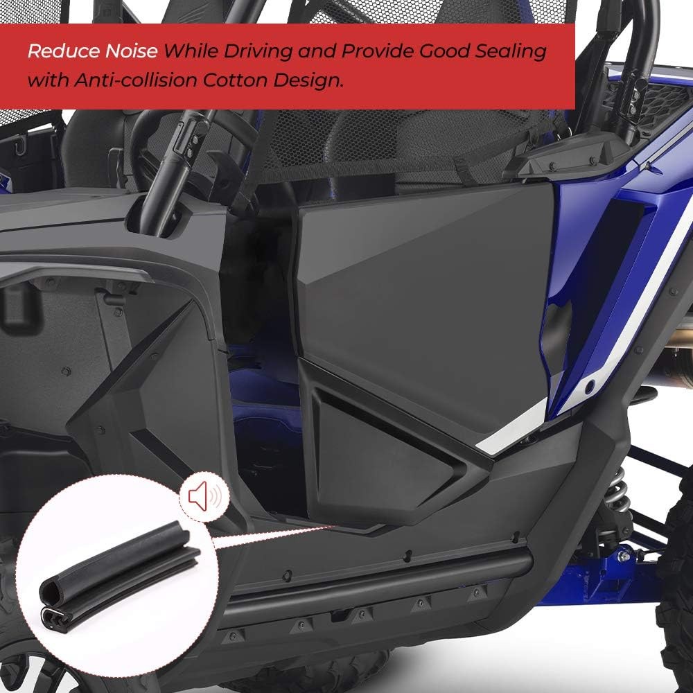 KEMIMOTO UTV Front Lower Doors, Doors with Built in Frame, Block Dust &...