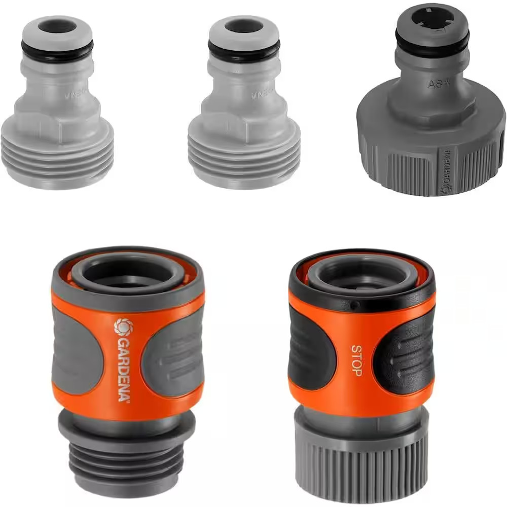 5 Piece Water Tight Fit Quick Connect Set