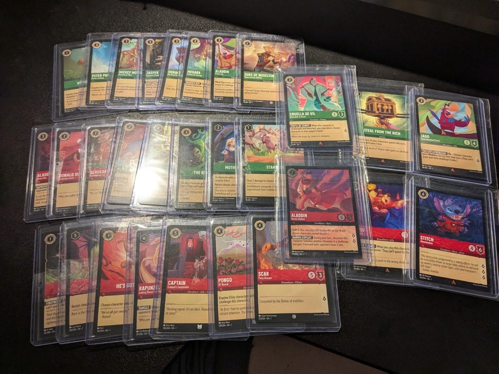 Lorcana First Chapter Ruby Emerald Starter Deck Equivalent PART-FOIL VERSION