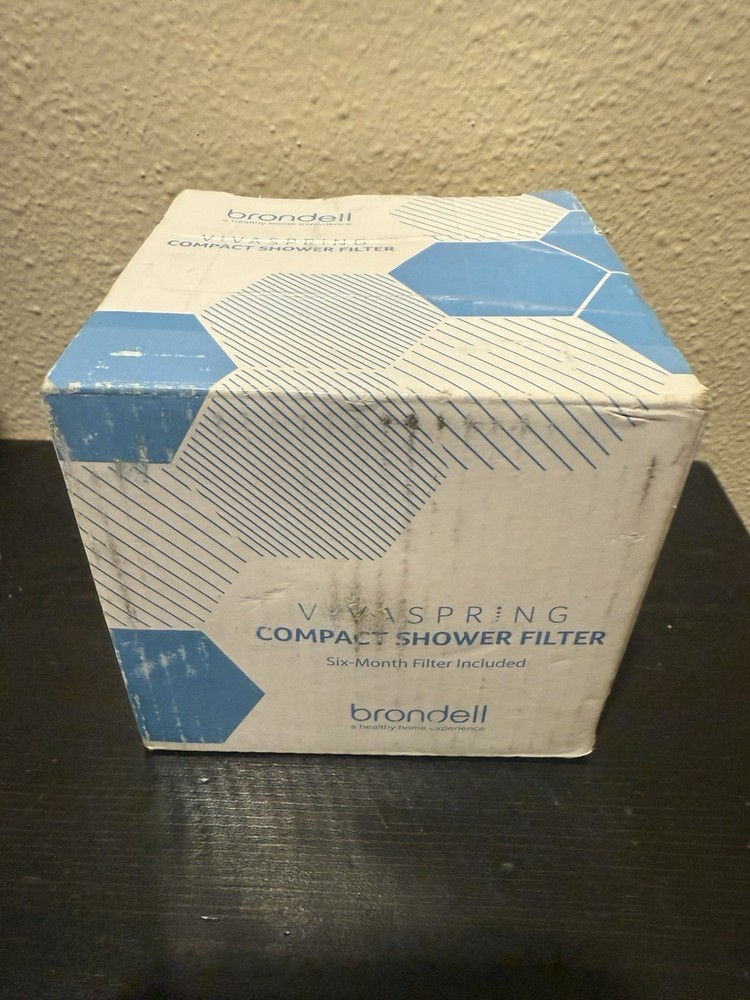 Brondell VivaSpring Compact Shower Filter, Polished Chrome CSF-PC New Open Box