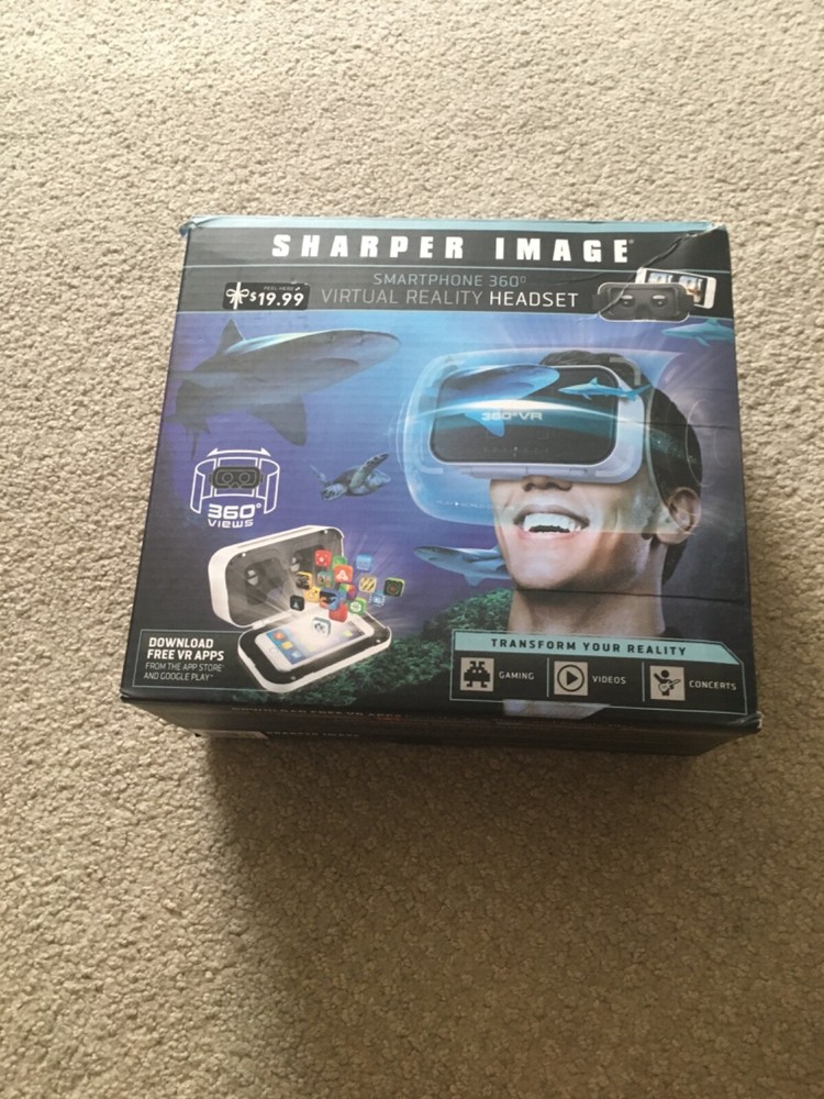 Sharper Image Virtual Reality Headset Smartphone 360 IOS or Android