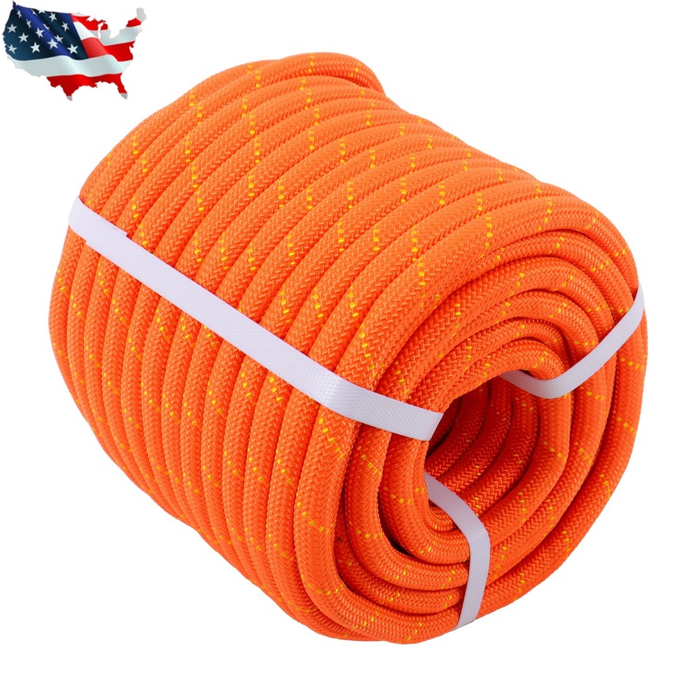 Pulling Rigging Line 1/2" × 125' Double Braid Nylon Polyester Arborist Bull Rope