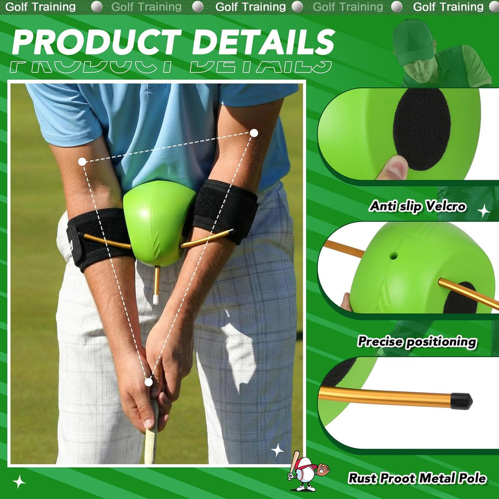 Golf Training Aids 5-Piece Complete Swing Trainer Set - Includes the Connector B