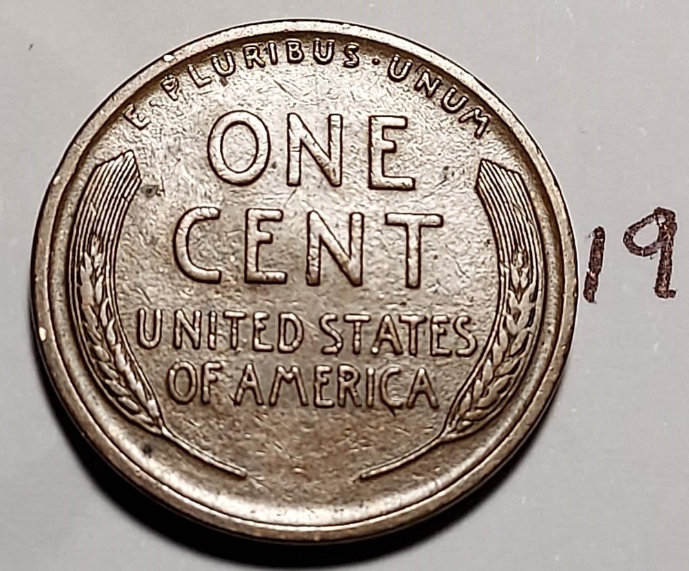 1919 Lincoln Wheat Cent #19
