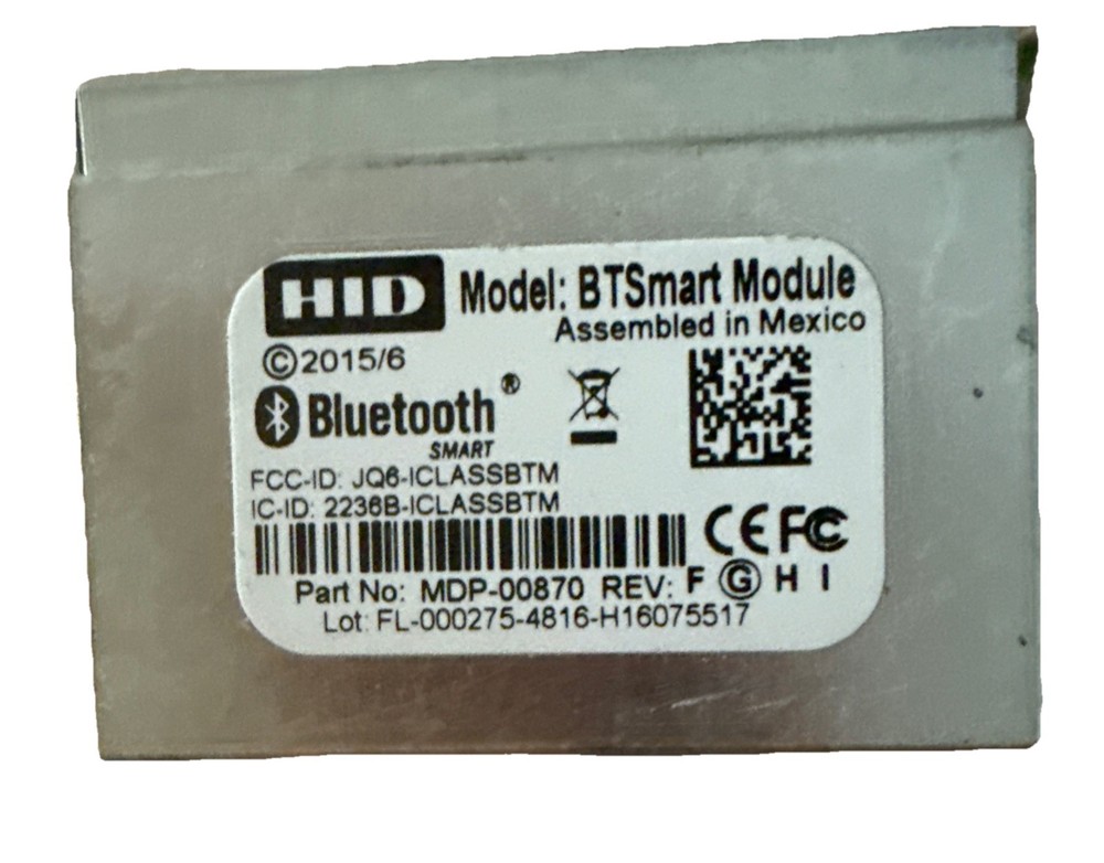 (Lot of 3) HID Proximity Reader BTSmart Bluetooth Module MDP-00870 -Modules Only