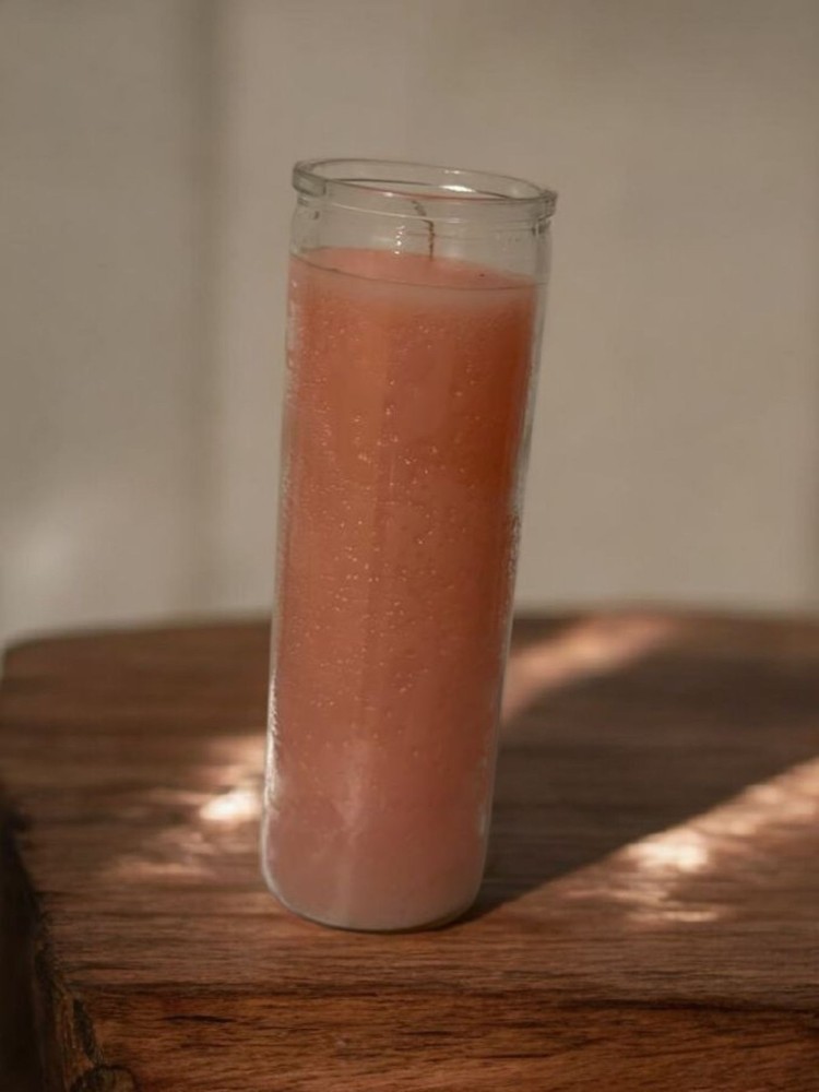 7 Day Plain Pink Candle