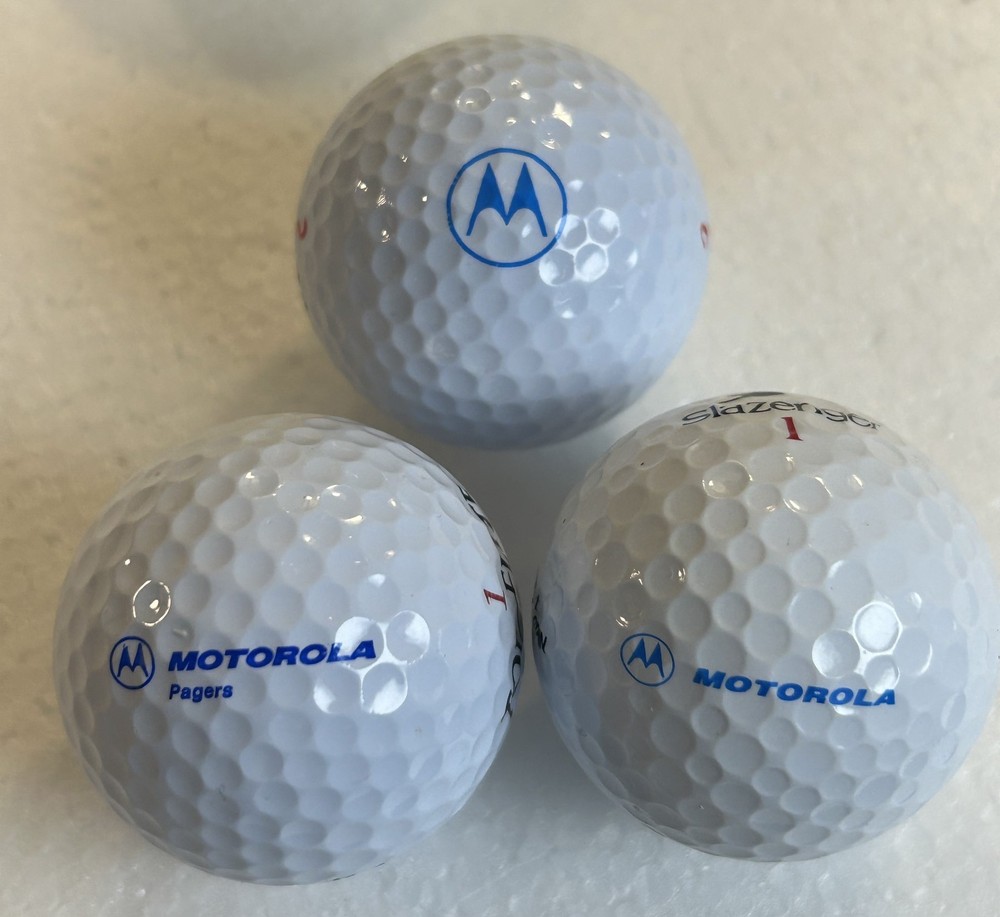 3 Motorola golf balls