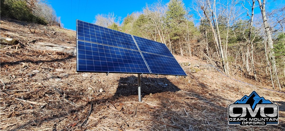 Adjustable Solar Panel 3" Pole Mount - 4x Solar Panels (Without Modules)