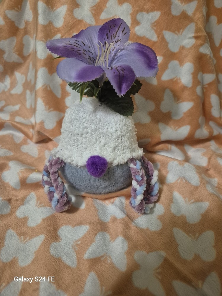 Handmade sock gnome shelf sitters