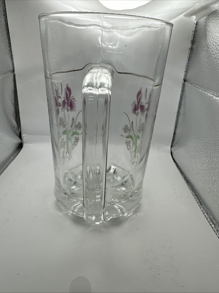 Glass Pitcher Verve De Val Bor Iris