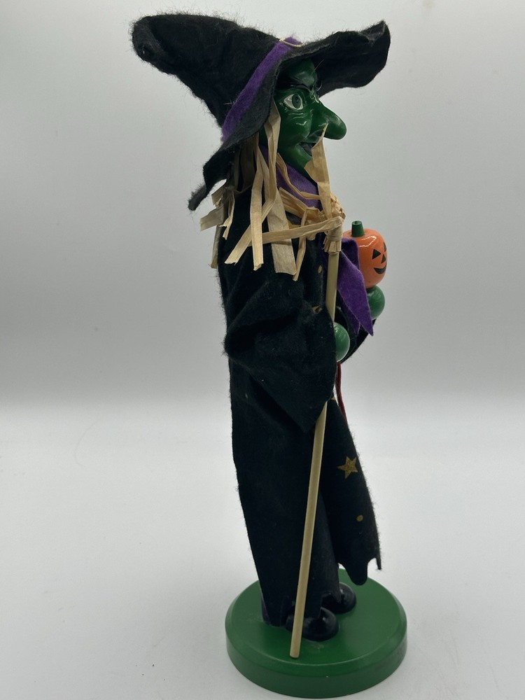 Halloween Nutcracker Wooden Witch 2011 Target 14”