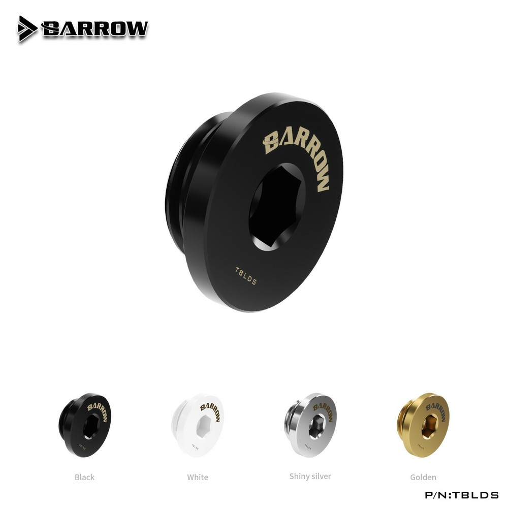 Barrow G1/4" Thin Stop Plug Fitting Low Profile Internal Hex Socket TBLDS