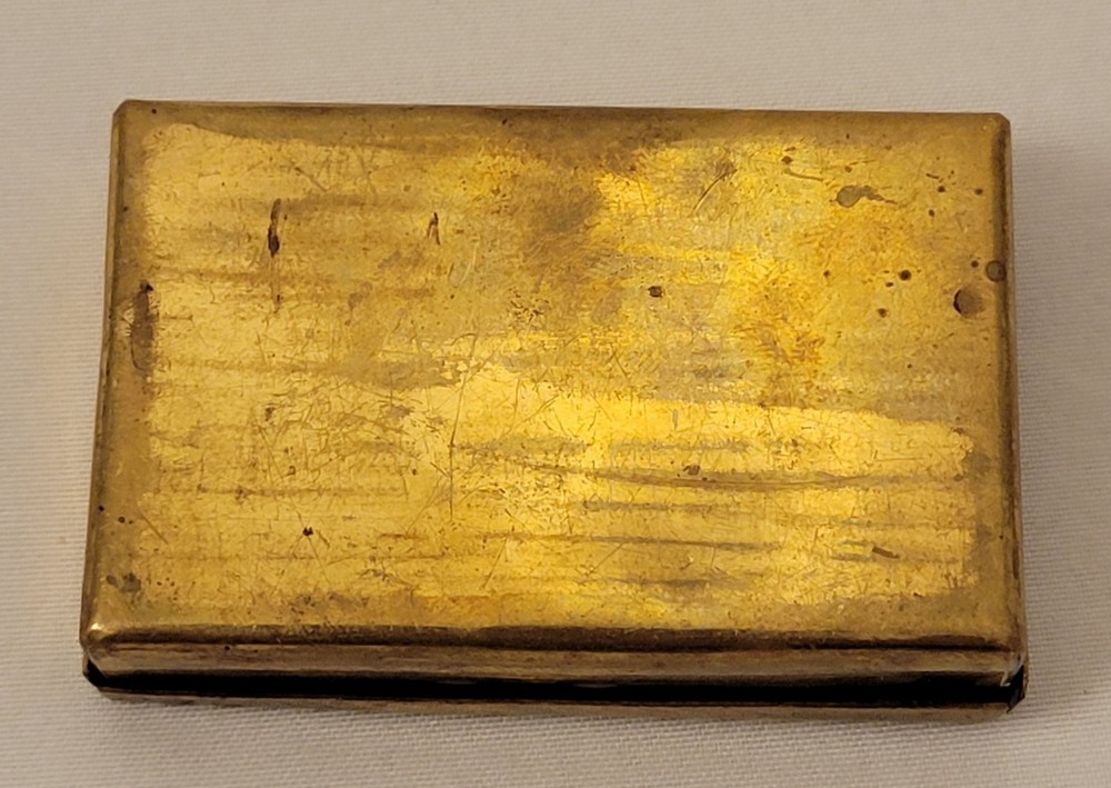 Vintage Brass Decorative Matchbox Holder