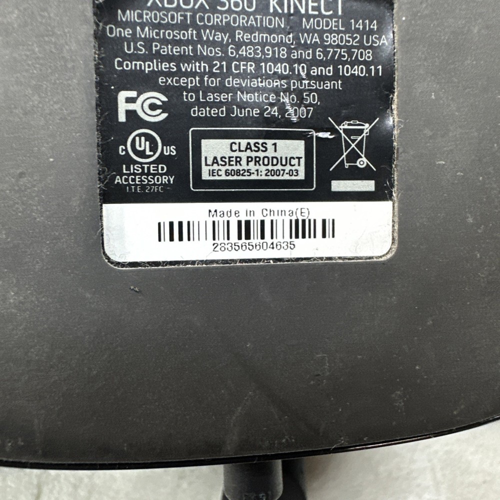 Xbox 360 Kinect Camera - Microsoft - Tested & Working - 3D Scanner