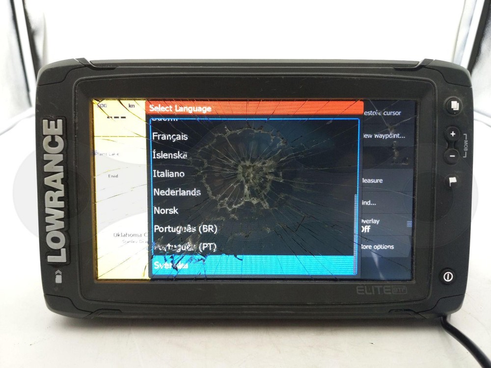 LOWRANCE ELITE 9 TI2 BOAT FISHFINDER CHARTPLOTTER SONAR SCREEN HEAD UNIT DISPLAY