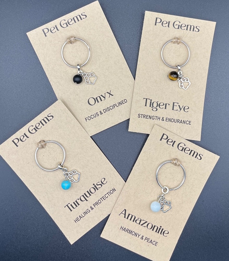 Pet Gemstone Collar Tag/Pet Accessory