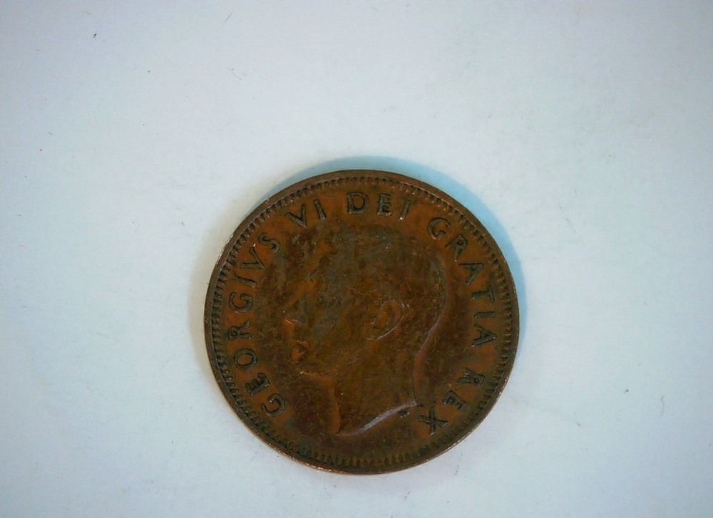 Canada 1951 1 Cent George VI Maple Leaf Cent Coin