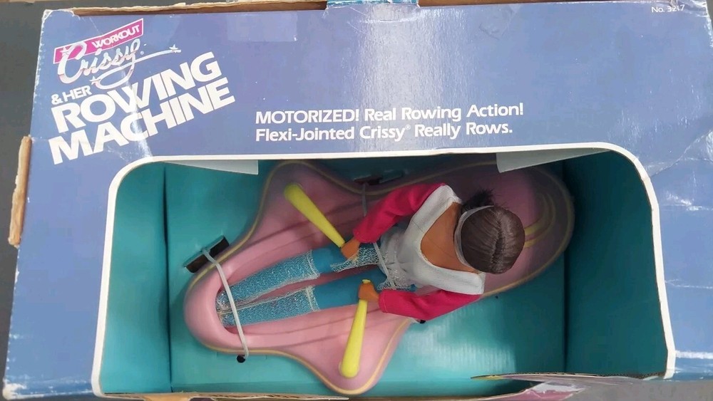 Ideal Inc Workout Crissy & Her Rowing Machine Motorized Rowing Action