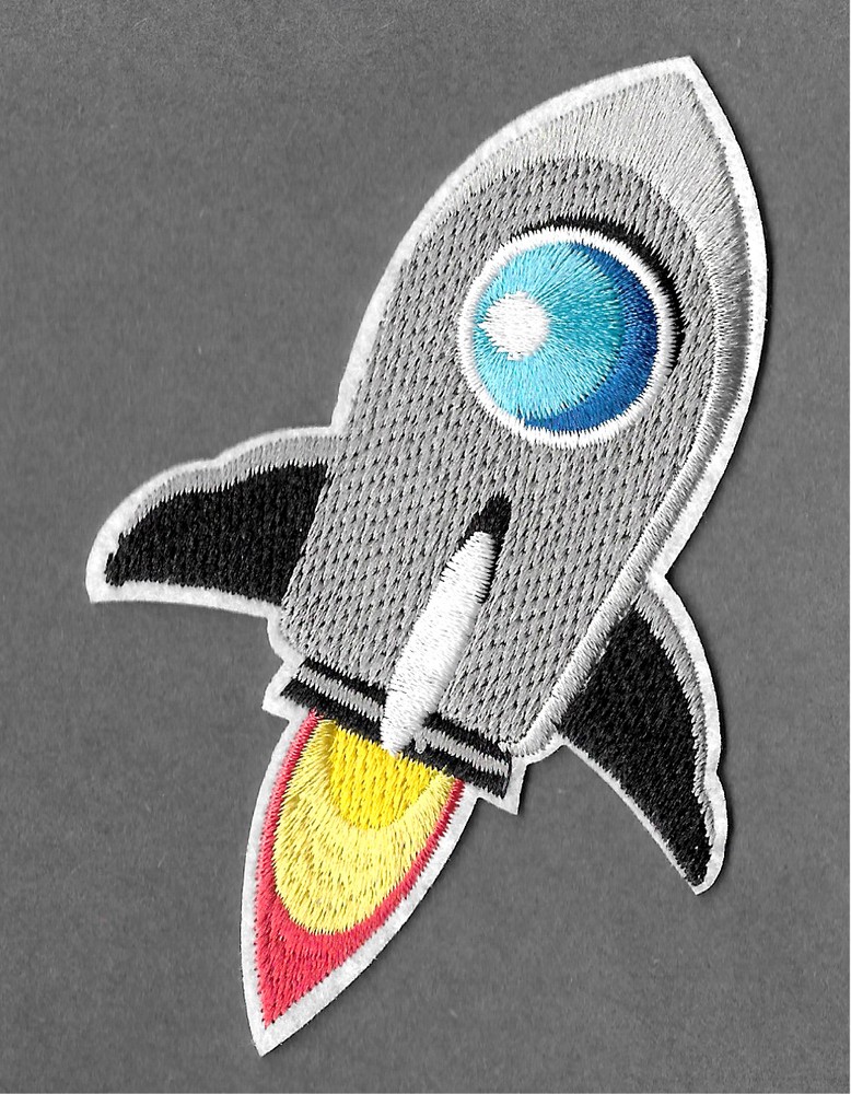 Rocket - Space - Astronaut - Rocket Ship - Embroidered Iron On Patch