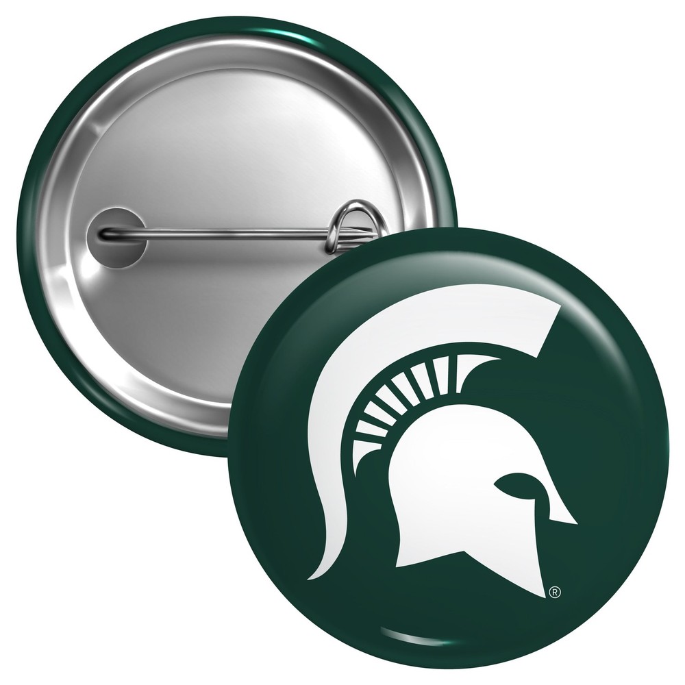 Michigan State Spartans Button Pin - 3 Size Options