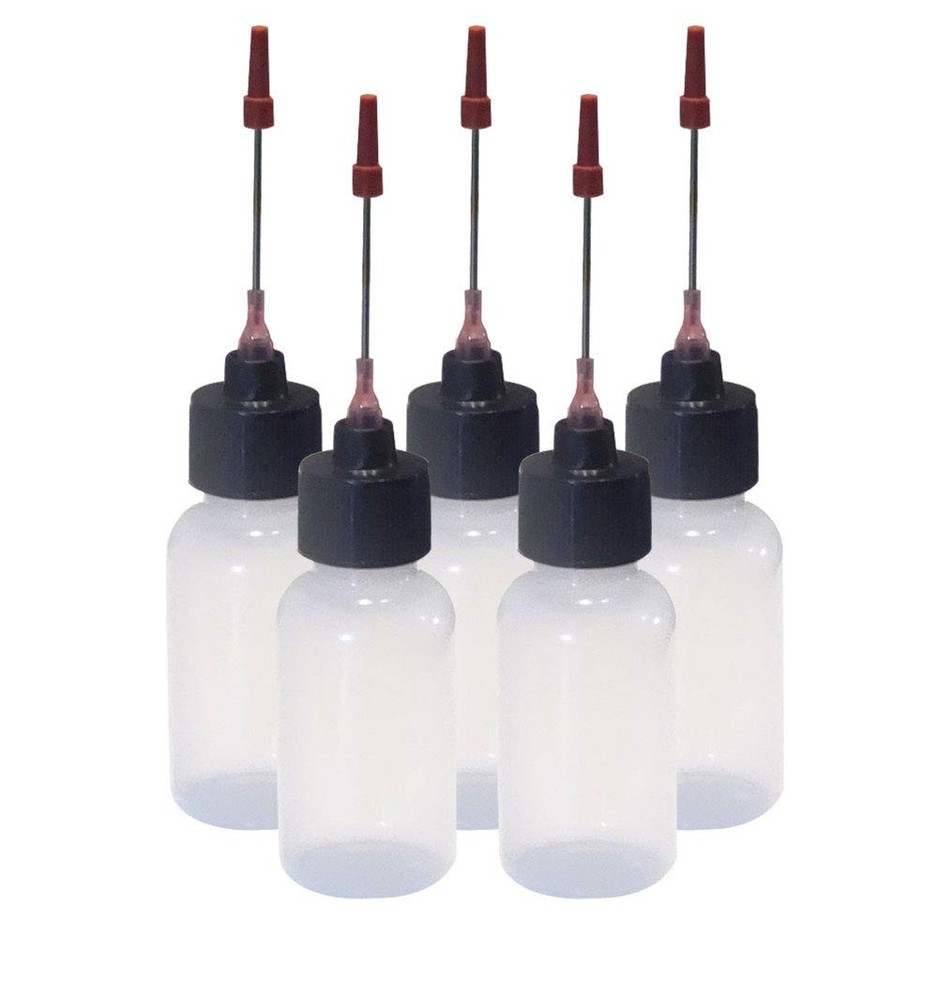 5-1 OZ Bottles w/ Stainless Needle Tip