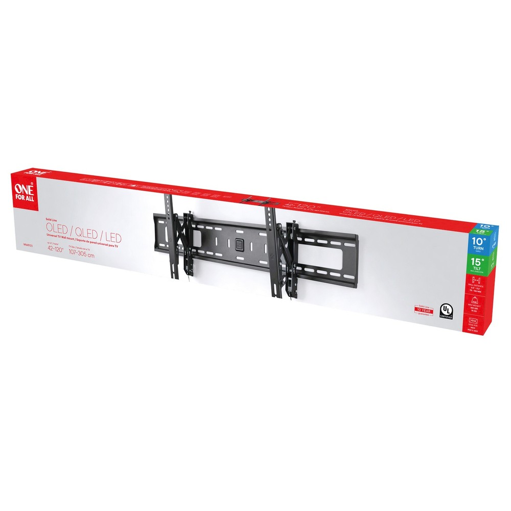 SOLID JUMBO Tilting TV Wall Mount 42"-110", 900x600 VESA, 165 lbs