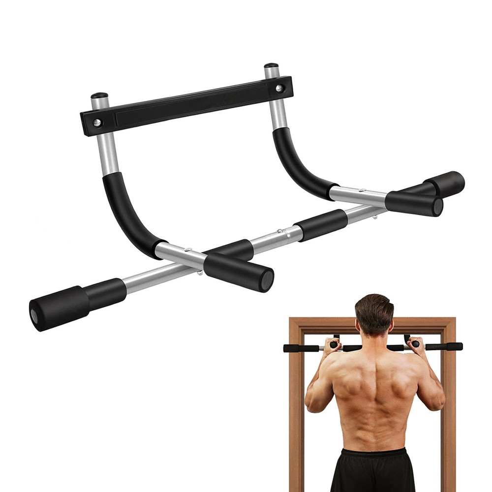 Quick Install Door Pull Up Bar â€“ Adjustable Width for Total Upper Body Workout