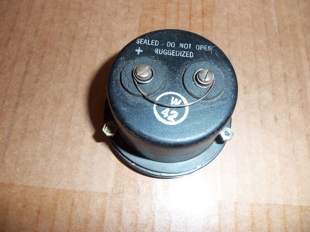 Triolab 2 inch Round DC Panel Meter 113-1420 Zero-Center Sealed Ruggedized