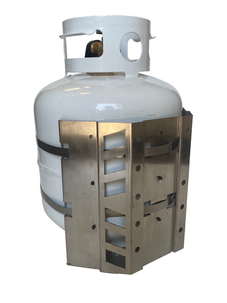 20 lb Stainless Steel Propane Tank Mount for RV VEHICLE MARINE CAMPER SAILBOAT