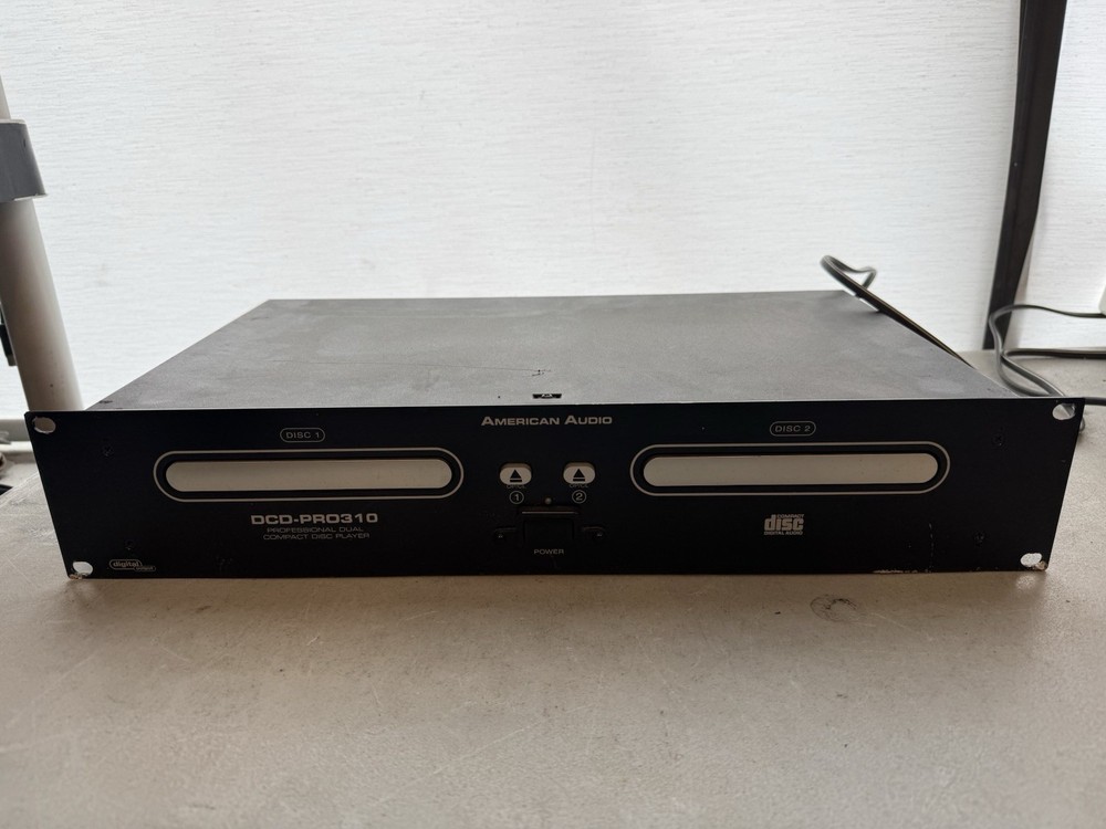 American Audio DCD-PRO310 DJ Dual CD Player, Player Component Only ~ Works Good