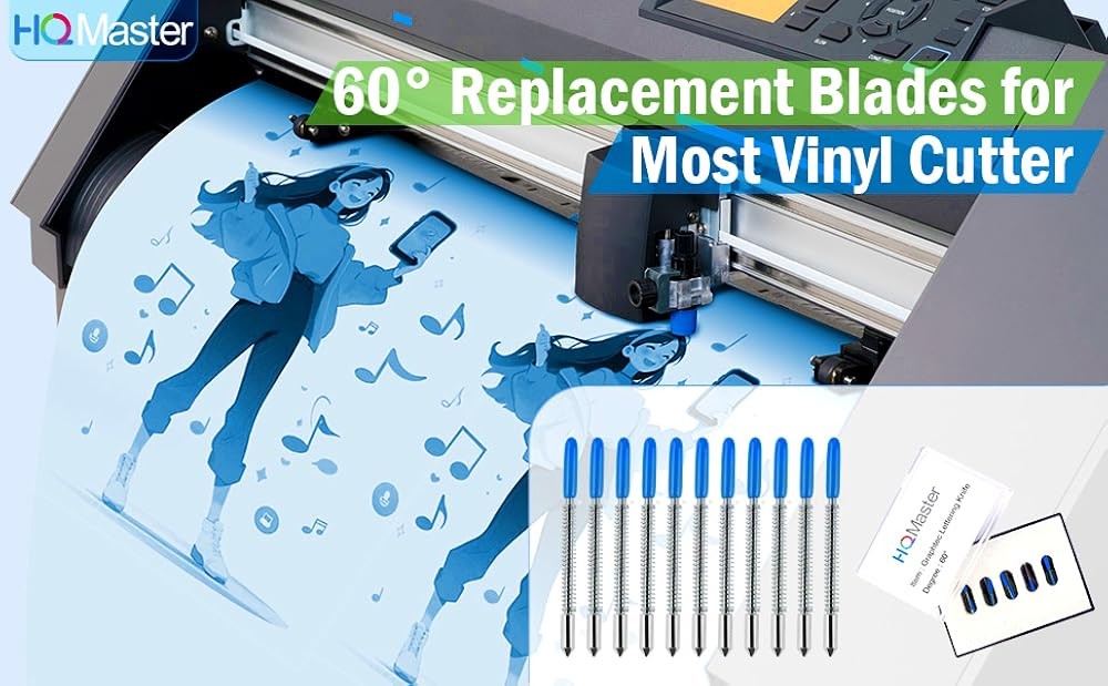 60 Degree Vinyl Cutter Blades Lettering Blade for Graphtec