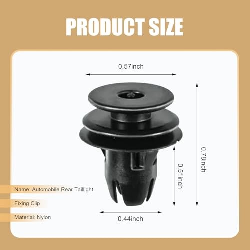 20 PCS Rear Tail Light Mounting Clip, Plastic Stabilized Structural Tail Light