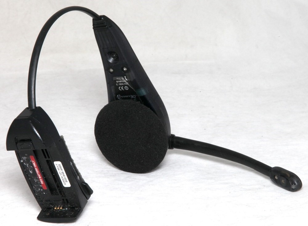 HME HS6000 RED Wireless Drive Thru Intercom Headset Works Great With Battery OEM