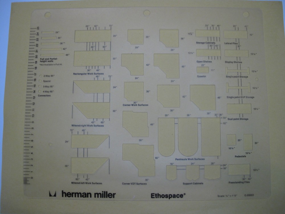 3 Different Herman Miller Stencils Designs Individually Priced