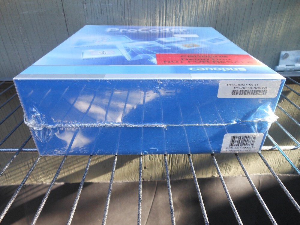 ProCoder NFR 2002 Canopus Software Demo Unit, Sealed New