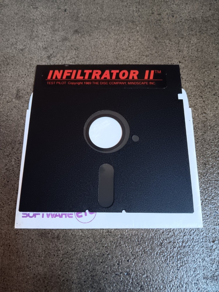 Commdore 64 Infiltrator 2 Computer Game Software Tested/Works Disk Only