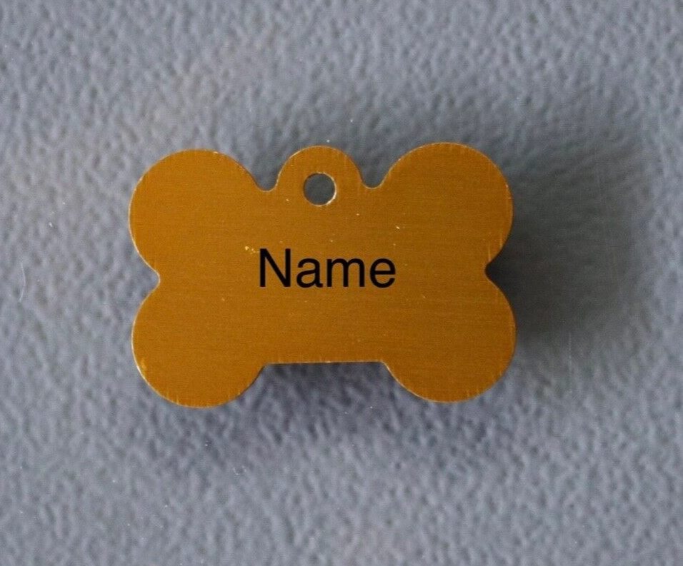 Laser Engraved Small Bone Tag