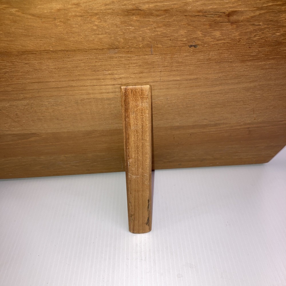 Solid Teak Table Top Lectern W Binder Holder.