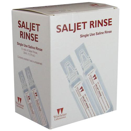 Saljet Rinse 0.9% Sterile Saline Solution (12-Pack)