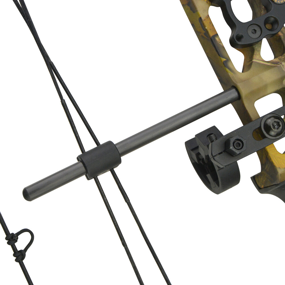 Compound Bow String Stabilizer Carbon Suppressor Rod Silencer Archery Hunting