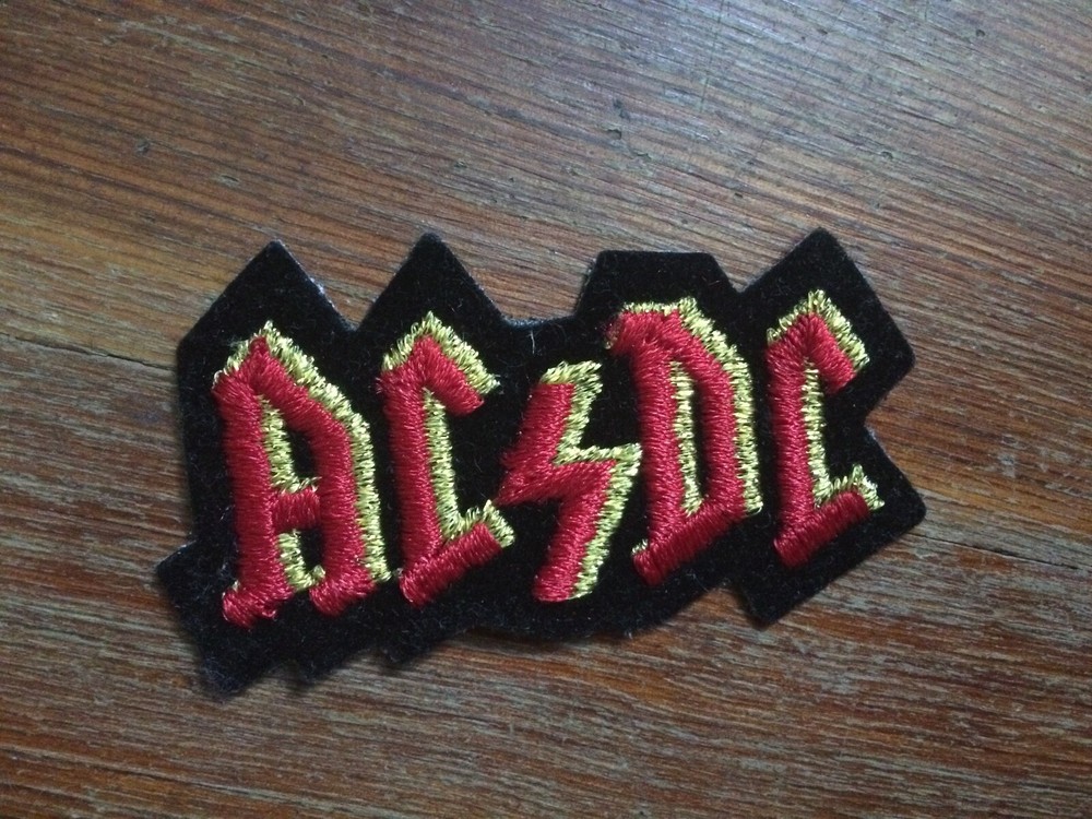 AC/DC vintage 80's iron on patch (red)