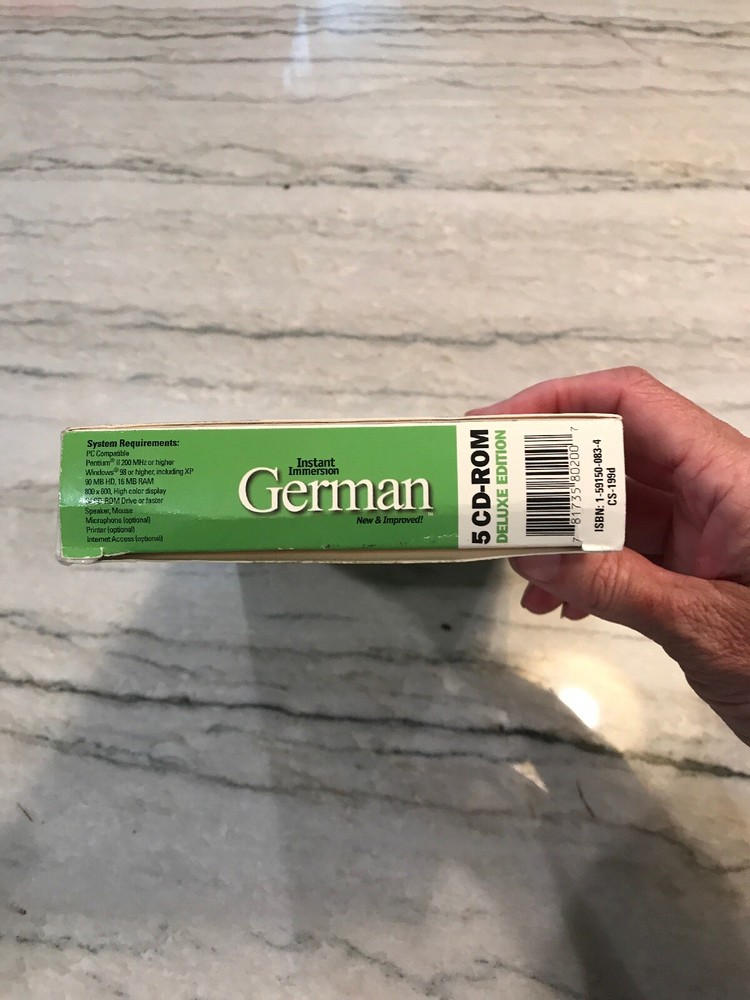 Topics Learn German Deluxe Edition Instant Immersion Euro Method 5 CD Set Green