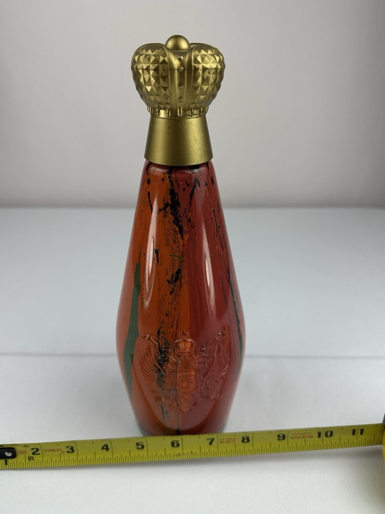 Painted Glass Alcohol “S” Bottle