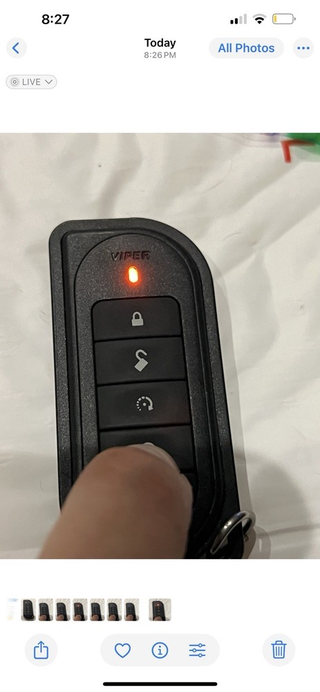 Viper LED Remote Transmitter Fob EZSDEI7152A TESTED Start System OEM