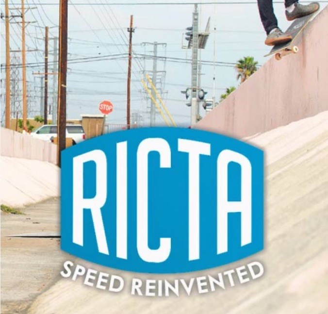 Ricta Skateboard Wheels 53mm Chrome Core Teal 99a Blue
