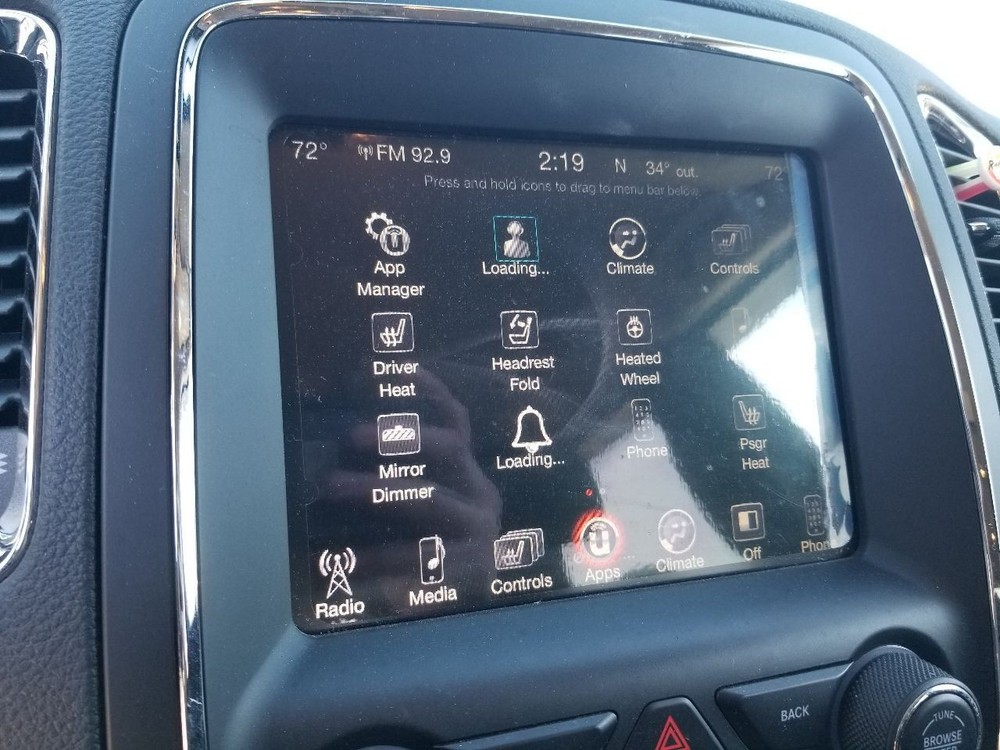 16 2016 DODGE DURANGO SXT SRS CONTROL MODULE 68251023AB