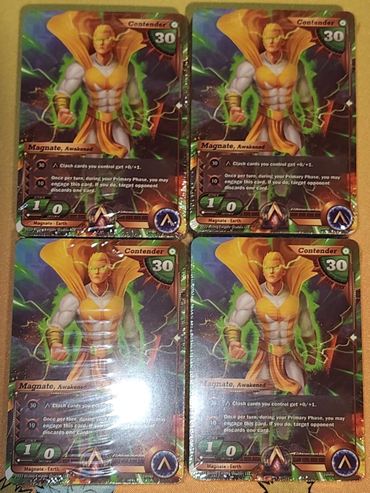 4x Magnate Alpha Clash TCG Demo Deck Sealed
