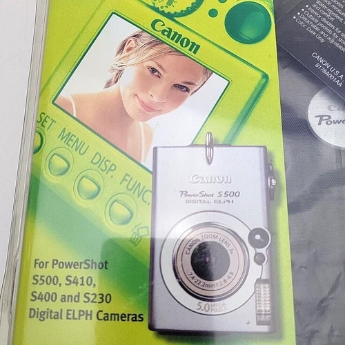 Vintage Canon Digital ELPH Camera Accessory Kit "Side Pack" only no Bat or Case