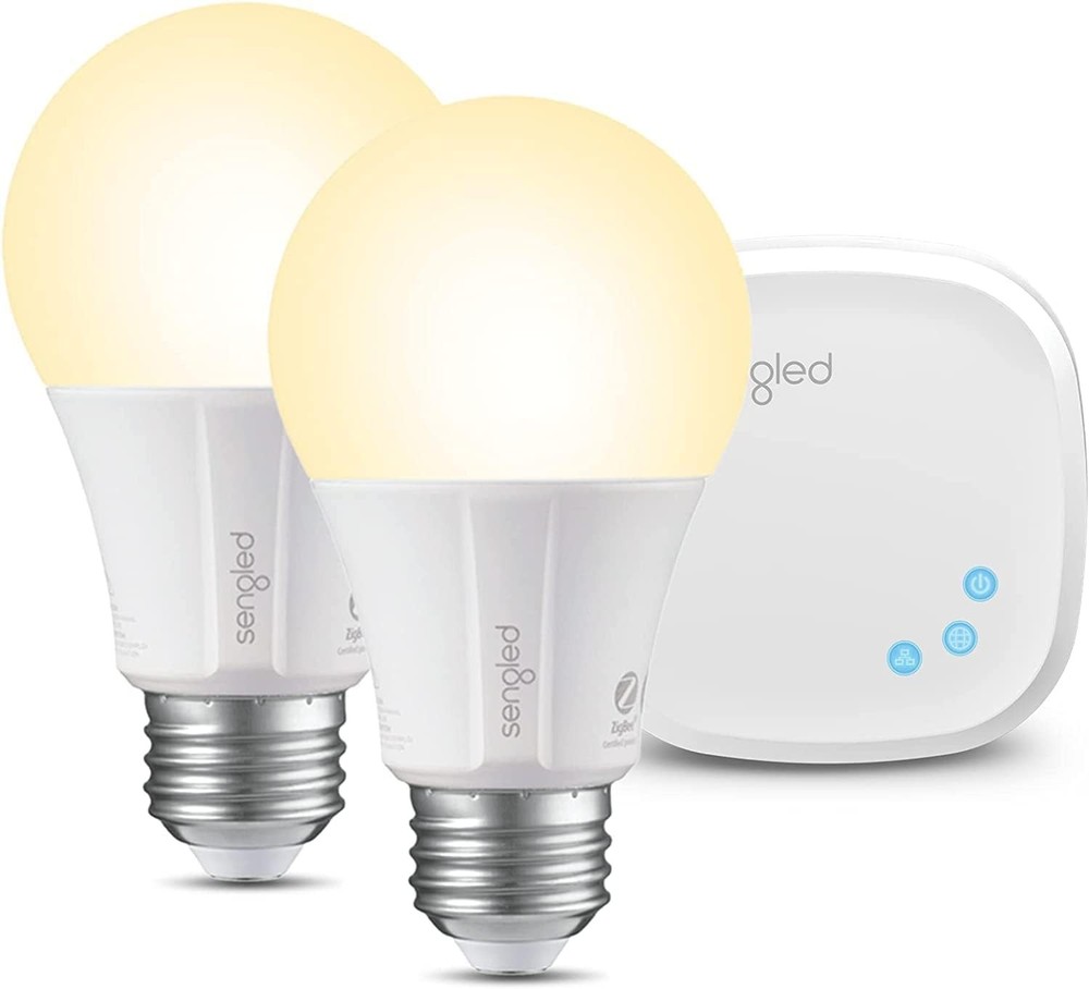 Sengled Smart LED Soft White A19 Starter Kit (2-Pack) with hub