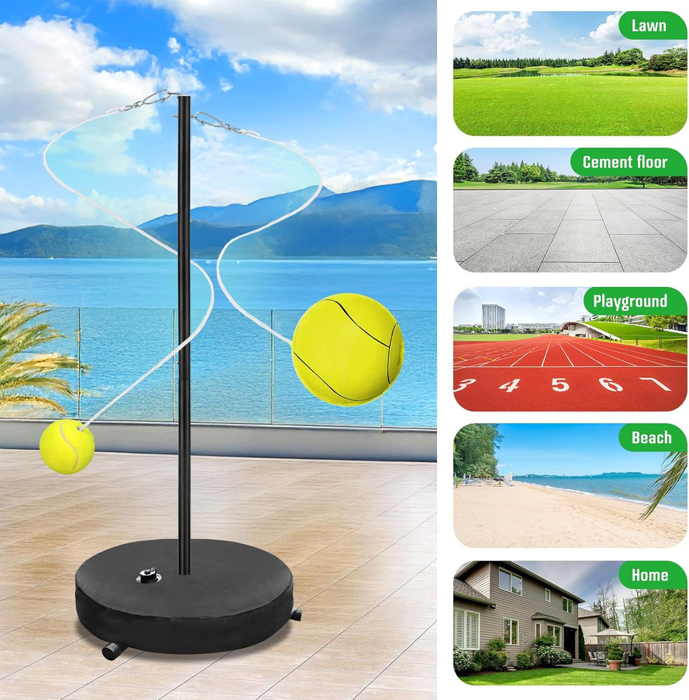 [2025 Upgrade] Tetherball Tennis&Tetherball Set,Heavy Duty Tetherball Equipment